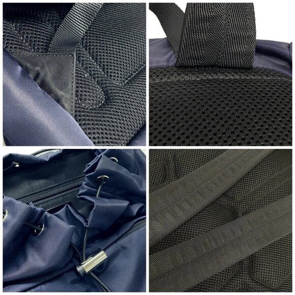 Auth PRADA Navy Black Nylon Backpack - Picture 12 of 14